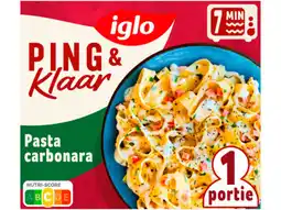 Hoogvliet Iglo Ping & Klaar pasta carbonara aanbieding
