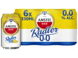 Hoogvliet Amstel Radler Citroen 0.0 Bier Blik 6-pack aanbieding