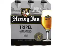 Hoogvliet Hertog Jan Tripel bier fles 6-pack aanbieding