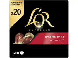 Hoogvliet L'OR Espresso Splendente Koffiecups Voordeelpak aanbieding