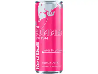 Hoogvliet Red Bull Summer edition witte perzik aanbieding