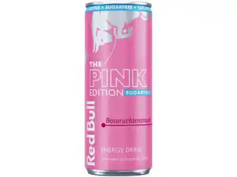Hoogvliet Red Bull Pink sugarfree edition bosvruchten aanbieding