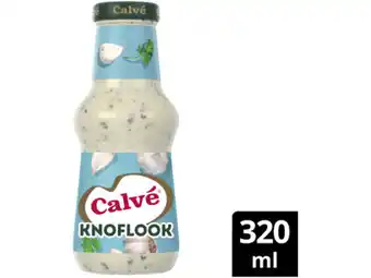 Hoogvliet Calvé Saus fles knoflook aanbieding