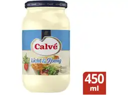 Hoogvliet Calvé Licht & Romig Mayonaise aanbieding