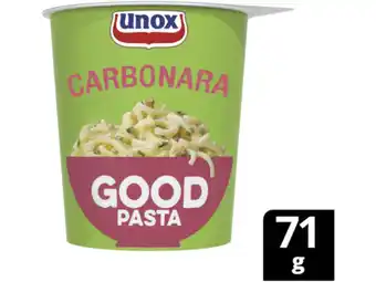Hoogvliet Unox Goodpasta spaghetti carbonara aanbieding