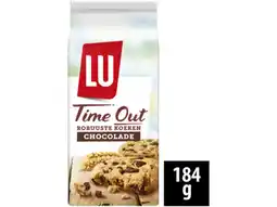 Hoogvliet Lu Time Out robuuste koeken met chocolade aanbieding