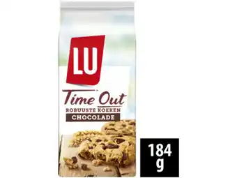 Hoogvliet Lu Time Out robuuste koeken met chocolade aanbieding