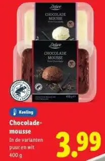 Lidl Chocolade-mousse aanbieding