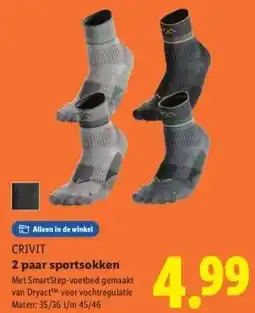 Lidl CRIVIT 2 paar sportsokken aanbieding