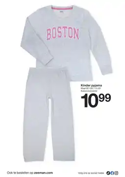 Zeeman Kinder pyjama aanbieding