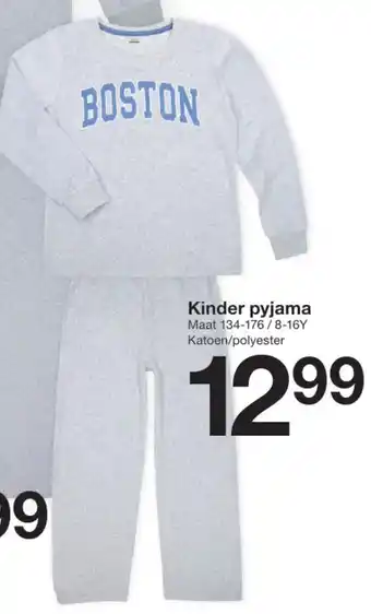 Zeeman Kinder pyjama aanbieding