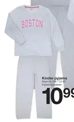 Zeeman Kinder pyjama aanbieding