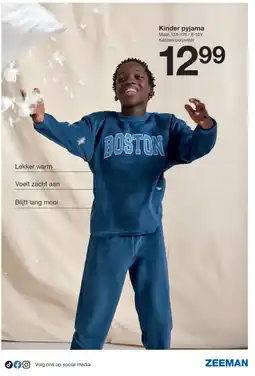 Zeeman Kinder pyjama aanbieding