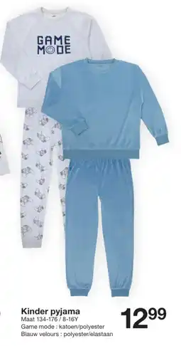 Zeeman Kinder pyjama aanbieding