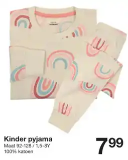 Zeeman Kinder pyjama aanbieding