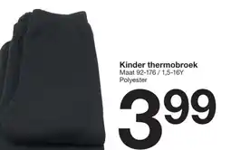 Zeeman Kinder thermobroek aanbieding