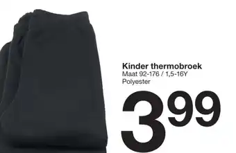 Zeeman Kinder thermobroek aanbieding