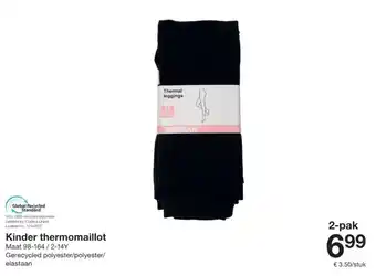 Zeeman Kinder thermomaillot aanbieding