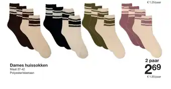 Zeeman Dames huissokken aanbieding