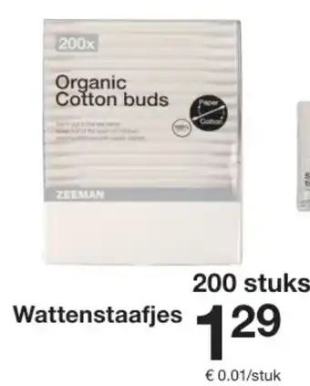 Zeeman Wattenstaafjes aanbieding