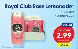 Die Grenze Royal Club Rose Lemonade aanbieding