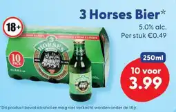 Die Grenze 3 Horses Bier aanbieding