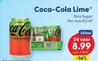 Die Grenze Coca-Cola Lime aanbieding