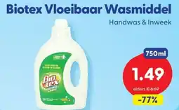 Die Grenze Biotex Vloeibaar Wasmiddel aanbieding