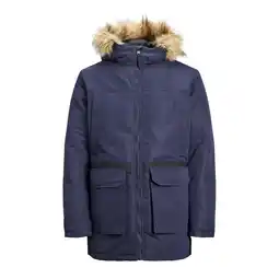 ANWB Jack & Jones Heren Wing Parka Blauw aanbieding