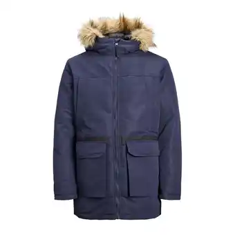 ANWB Jack & Jones Heren Wing Parka Blauw aanbieding