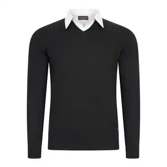 ANWB Cappuccino Italia Heren Mock Pullover Zwart aanbieding