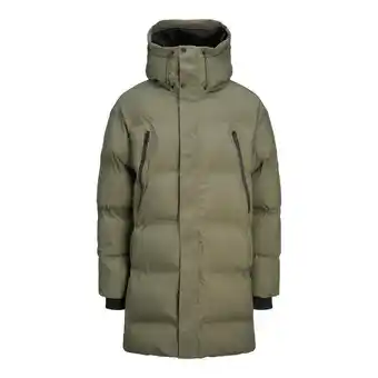 ANWB Jack & Jones Heren Alpha Long Puffer Groen aanbieding