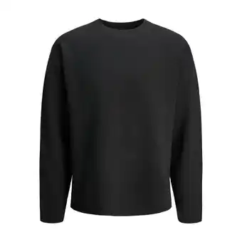 ANWB Jack & Jones Heren Bradfort Knit Crew Neck Zwart aanbieding