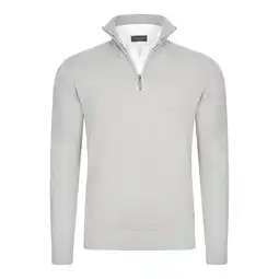 ANWB Cappuccino Italia Heren Mock Zip Pullover Grijs aanbieding