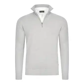 ANWB Cappuccino Italia Heren Mock Zip Pullover Grijs aanbieding