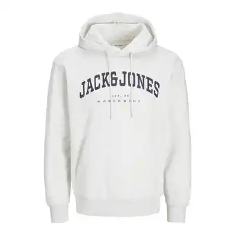 ANWB Jack & Jones Heren Caleb Sweat Hood Wit aanbieding