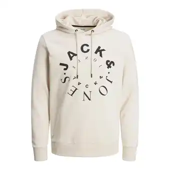 ANWB Jack & Jones Heren Warrior Sweat Hood Beige aanbieding