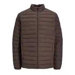 ANWB Jack & Jones Heren Recycle Puffer Collar Bruin aanbieding