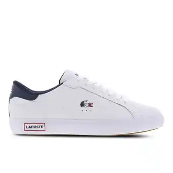 Foot Locker Lacoste Powercourt Sneakers Heren - Wit - Maat 41 - Leer aanbieding