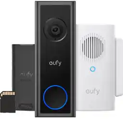Coolblue Eufy Video Doorbell C31 + SD kaart + Chime met Wifi Repeater aanbieding