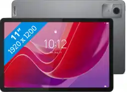 Coolblue Lenovo Tab M11 11 inch 128GB Wifi + 4G Grijs aanbieding