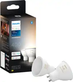 Coolblue Philips Hue White Ambiance GU10 2-pack aanbieding