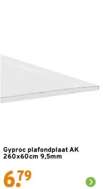 GAMMA Gyproc plafondplaat AK aanbieding