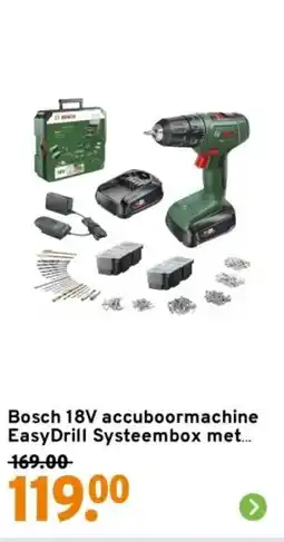 GAMMA Bosch 18V accuboormachine EasyDrill Systeembox met aanbieding
