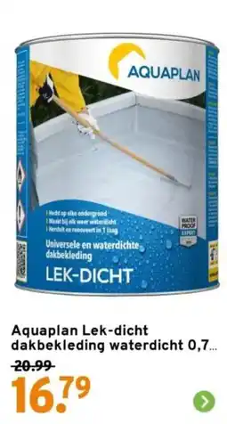 GAMMA Aquaplan Lek dicht dakbekleding waterdicht aanbieding
