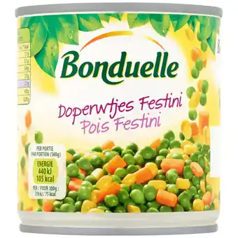 Dekamarkt Bonduelle Doperwtjes festini aanbieding