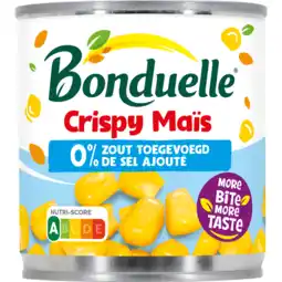 Dekamarkt Bonduelle Crispy mais 0% zout toegevoegd aanbieding