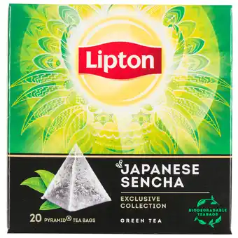 Dekamarkt Lipton Groene thee sencha kop 20 zk aanbieding