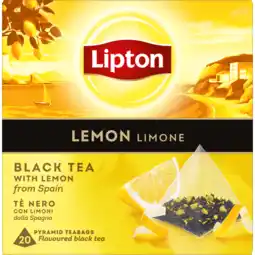 Dekamarkt Lipton Thee lemon kop 20 zk aanbieding