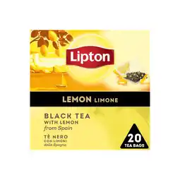 Dekamarkt Lipton Thee lemon kop 20 zk aanbieding